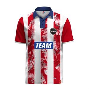 ชุดเสื้อเล่นคริกเก็ตสำหรับผู้ชายชุดเล่นคริกเก็ตผ้าโพลีเอสเตอร์ซับเหงื่อออกแบบได้ตามต้องการ - Product Image 5