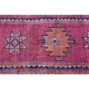 Alfombra de pelo medio ecológica de lana negra Rosa étnica de 2,7x9,5 pies estilo turco clásico Patchwork rectángulo comedor dormitorio - Product Image 5