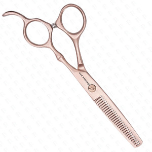 Tijeras de Peluquería para Adelgazar el Cabello en Oro Rosa, Tijeras de Adelgazar con Filo Afilado, Tijeras de Adelgazar con Logotipo Personalizado, Fabricante OEM por Bahasa Pro - Product Image 5