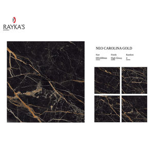 India 600x600mm alta calidad diseño moderno esmaltado completo brillante 5mm azulejo de suelo de porcelana gruesa para sala de estar precio barato - Product Image 1