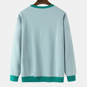 Sudadera de algodón grueso para hombre al por mayor, suéter de cuello redondo de forro polar suave, ropa deportiva con logo personalizado, proveedor de fábrica - Product Image 2
