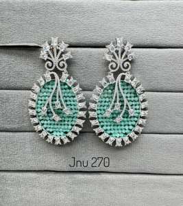 Pendientes de moda Pendientes elegantes de mujer para fiesta Accesorios de moda con piedra de circón para regalos - Product Image 3