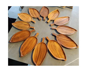 Venta al por mayor de platos de madera de acacia | Ideal para bodas y fiestas platos de madera personalizados | Para restaurantes y catering - Product Image 2