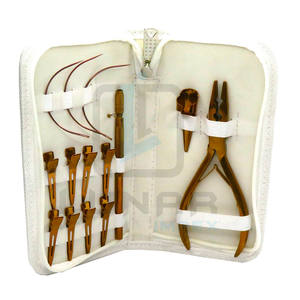 Kit de herramientas de alicates de extensión de cabello de plasma de oro rosa de alta calidad de bajo precio con etiquetado de marca personalizado - Product Image 1