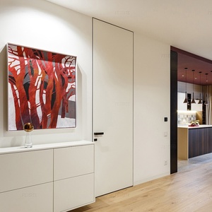 Nouveau produit Porte secrète invisible à montage encastré hautement dissimulée Cadre intérieur sans cadre Porte cachée pour pièce - Product Image 3