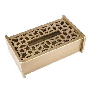 Tissue Box Hot Selling Modern Wooden Tissue Holder for Tabletop Decor Bathroom <b>Shelf</b> or Office <b>Desk</b> Use - Product Image 2