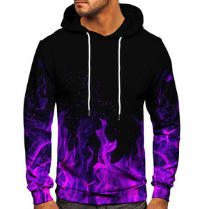 Breathable Custom 500 GSM 100% Cotton Fabric Mens <b>Sublimation</b> <b>Hoodies</b> Customize Blank Casual <b>Sublimation</b> Printing <b>Hoodies</b> - Product Image 3