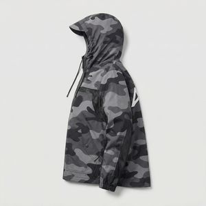Camouflage Windbreaker Jacket | Waterproof Lightweight Hooded Outdoor Sports Windproof Shell | OEM Custom Logo Available - Product Image 5