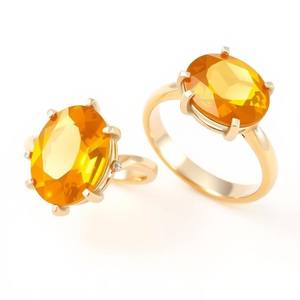 Joyería fina para mujer, joyería colorida, Zirconia amarilla, piedras preciosas ovaladas, anillos de plata para mujer para damas - Product Image 4