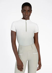 Camiseta Deportiva Transpirable para Mujer, Ligera, de Manga Corta, Tejido Elástico, Capa Base Ecuestre, Servicio OEM - Product Image 4