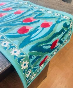 Chemin de Table en coton et lin épais imprimé bloc de haute qualité pour la décoration de la maison - Product Image 5