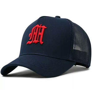 Gorra de camionero con logotipo personalizado, gorra de béisbol de camionero bordada personalizada, gorra de béisbol de camionero con malla de 5 paneles promocional para hombre - Product Image 6