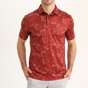 Camiseta de Golf para Hombre, de Manga Corta, de Secado Rápido, Anti-Pilling, con Impresión Digital, Tacto Suave, Logotipo Personalizado, 100% Poliéster - Product Image 1