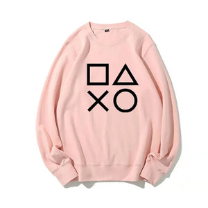 เสื้อ Crewneck ขนาดใหญ่ธรรมดาคุณภาพสูงแบบกําหนดเองสําหรับผู้ชายเสื้อสเวตเตอร์แขนยาวเสื้อสเวตเตอร์พรีเมี่ยม - Product Image 2