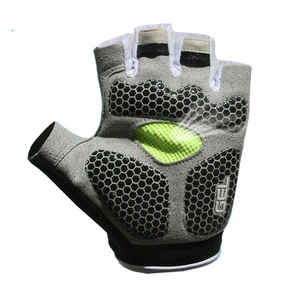 Prix de gros Gants de cyclisme antidérapants personnalisés Gants de cyclisme demi-doigt en cuir de sécurité pour le fitness Gants de course cycliste sportive - Product Image 2
