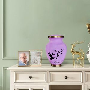 Urnas de cremación moradas para cenizas humanas Urna decorativa para adultos femeninos y masculinos para cenizas para hombres Urnas funerarias para mujeres Tamaño personalizado - Product Image 4