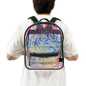 Mochila de colores transparentes, mochila transparente duradera, estadio de moda para niños y niñas, aprobado para conciertos, festivales, deportes - Product Image 1