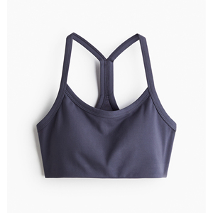 Sexy Gym Front Twist Fitness acolchado con secado rápido correas estrechas ajustable busto forma entrenamiento Crop Tank Top Sujetador deportivo mujeres - Product Image 1