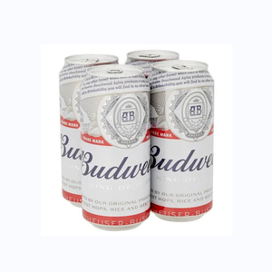 Cerveza Americana Budweiser en Lata de 330 ml, Paquete de 24 Cajas con Información Nutricional de 140 Calorías por 355 ml - Product Image 1