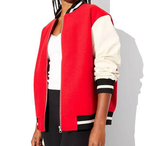 Nouvelles vestes universitaires pour femmes, style personnalisé, en toile tricotée, respirantes, séchage rapide, vente en gros de vestes universitaires pour femmes pour l'hiver - Product Image 4