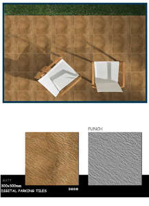 กระเบื้องปูพื้นเซรามิกดีไซน์ทันสมัย ขนาด 300x300 มม. ป้องกันแบคทีเรีย กันลื่น ทนไฟ ฟังก์ชั่นอเนกประสงค์ จากผู้ผลิตโดยตรง - Product Image 5