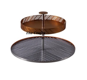 Soporte de pastel de color plateado de acero inoxidable con el mejor soporte de pastel de chocolate de diseño para uso doméstico y hotelero - Product Image 4