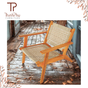 Chaise de détente en osier moderne et écologique meubles Thinh Phu pour les parcs de jardin extérieurs utilisation de villas loisirs promotionnels en bois - Product Image 4