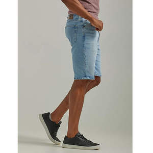 Pantalones Cortos Vaqueros de Mezclilla para Hombre, Estilo Urbano, Color Azul Claro, con Botones, Holgados, Talla Grande - Product Image 2