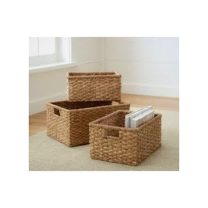 Cesta de almacenamiento de mimbre y Ratán, arte popular hecho a mano, entrega rápida ecológica, diseño personalizado del fabricante de Vietnam - Product Image 1