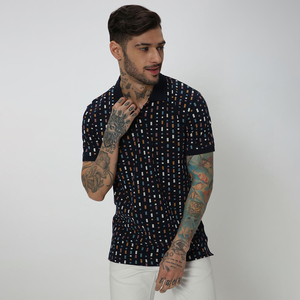 100% poliéster personalizado para hombre para Polo camiseta de secado rápido transpirable Jersey sólido estilo informal impreso sublimación diseño de talla grande - Product Image 1