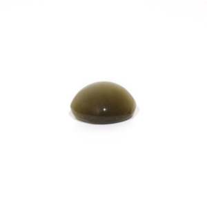Pierre précieuse naturelle œil-de-chat rouge 5,6 carats, polie et calibrée pour une optique optimale, pierre brute pour accessoires de bijouterie 10 mm - Product Image 3