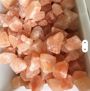 Precio al por mayor: Bloque de sal cruda de cristal de cuarzo natural del Himalaya, rocas de sal rosa miel para sanación - Product Image 3