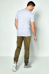 Pantalon de jogging en toile taille haute léger sur mesure pour hommes, style décontracté à motif droit, concevez votre propre - Product Image 3