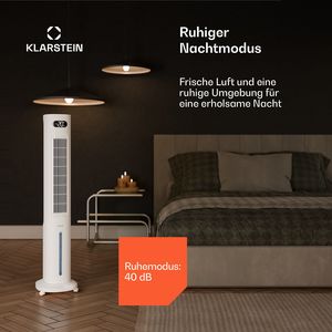 Air <b>Cooler</b> Fan Water 300 m3/h 5L Tank Portable Tower Air <b>Cooler</b> for Home <b>Rooms</b> up to 30 m2 75W 65 dB White - Product Image 3