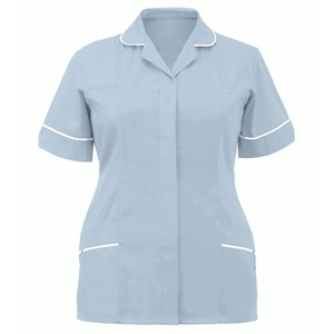Mujeres enfermeras túnica uniforme clínica cuidado solapa ropa protectora Tops verano señoras de talla grande Sexy Scrub trabajo enfermera uniforme nuevo - Product Image 1