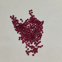 Pierres précieuses de rubis de Mozambique taillées brillantes rondes naturelles de 1.5mm pierres rouges à facettes lâches pour la fabrication de bijoux