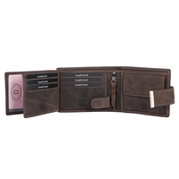 Dompet Kulit Pria Premium Buatan India dengan Tempat Kartu, Dompet Pria Bergaya, Pasokan Ekspor Grosir