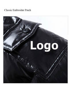 Vente en gros de vestes bouffantes pour hommes en polyester 100% imperméables chaudes pour l'extérieur avec logo brodé personnalisé - Product Image 6