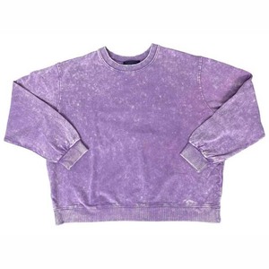 Sweat-shirts vintage délavés à l'acide pour hommes, coupe oversize, col rond, 100 % coton, 380 g/m², collection basiques 2026 - Product Image 6