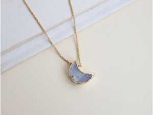 Colgante Vintage Chapado en Oro de 18K, Resistente al Deslustre y al Agua, con Piedra Preciosa Natural, Engaste de Latón, Dijes Unisex - Product Image 6