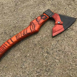 High Quality Damascus Steel <b>Axes</b> Multi-Purpose Industrial Design with Different Color Wooden <b>Handles</b> Most Popular Factory Price - Product Image 1