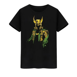 Camiseta genuina de alta calidad con estampado de los Vengadores Rocky Loki para hombres y mujeres, chaqueta de manga corta - Product Image 3