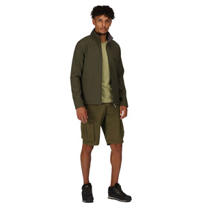 Veste Softshell d'Hiver Marron pour Homme avec Col Montant et Fermeture Éclair Logo Personnalisable Tissu en Toile Arrivée en Gros - Product Image 3