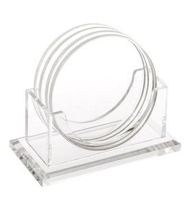 Modern Design Acrylic Coaster 100% <b>High</b> Quality for Home <b>Table</b> Decorative Acrylic Tea Cup Serving Coaster Feature Eco Friendly - Product Image 1