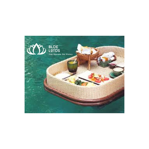 FLOATING <b>TRAY</b> HOTEL BEST OPTION DELUXE <b>PLASTIC</b> RATTAN BREAKFAST FLOATING <b>SERVING</b> <b>TRAY</b> SWIMMING POOL - Product Image 1