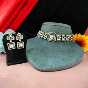 ชุดโชคเกอร์เพทายวิคตอเรียนโมเดิร์นหรูหราสไตล์วินเทจหรูหรายาวนานสำหรับงานแต่งงานสร้อยคอแฟชั่น - Product Image 5