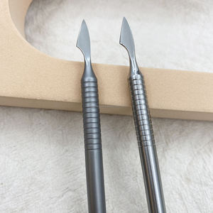 Empujador de Cutículas Profesional de Doble Punta de Acero Inoxidable, Removedor de Piel Muerta, Herramienta de Manicura y Pedicura, Limpiador de Uñas Reutilizable - Product Image 4