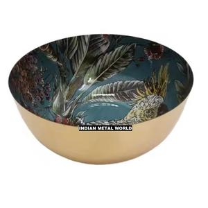 Bol en métal de qualité supérieure Vaisselle écologique pour les mariages Bol de service Hôtel Ware Bonbons sucrés Plateau de service à bas prix - Product Image 1