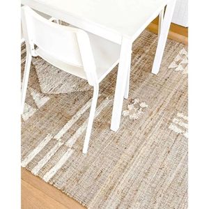 Hiện Đại Boho Nhà Thẩm Mỹ Lối Đi Quyến Rũ Handloom Bông Khu Vực Thảm Với Phẳng Dệt Sọc Thiết Kế Và Tua Giá Thấp Thiết Lập - Product Image 5