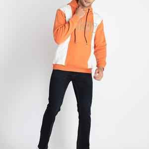 Wholesale 100% Cotton Men's Winter Season Hoodies Solid Pattern Heavy Weight <b>Thick</b> <b>Fleece</b> Custom Print Plain Dyed Pocket Design - Product Image 4